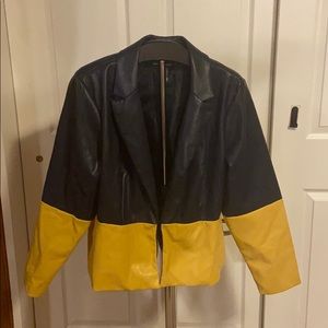 Ashley Stewart Navy/Yellow Blazer 14/16